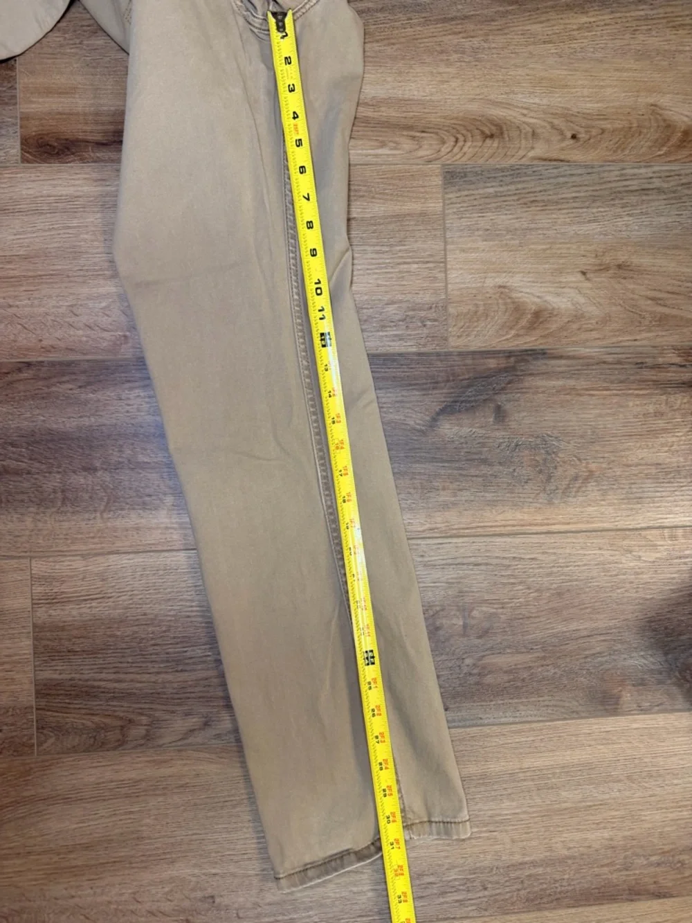 Wrangler Slim Straight Pants Men‎ 32/32 Khaki Tan 5 Pocket Mid Rise Casual Work